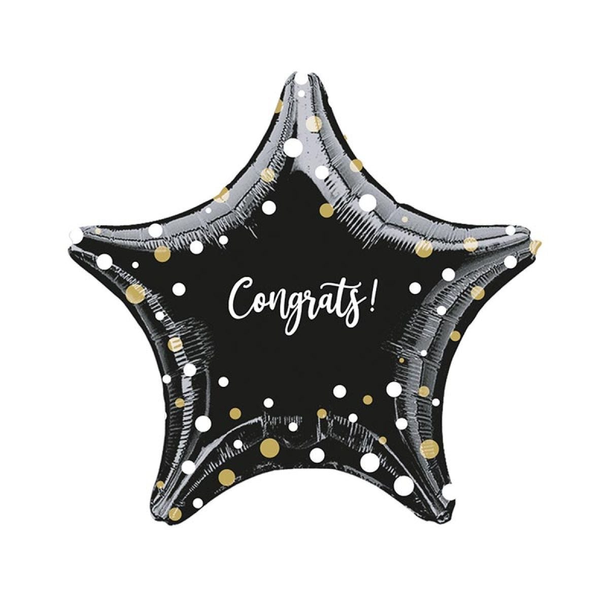 Congrats Celebration Star Balloon - 18" Foil