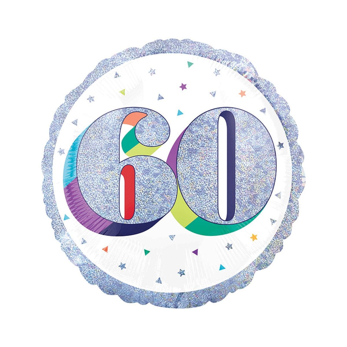 Here&apos;s To Your 60th Birthday Balloon - 18" Foil