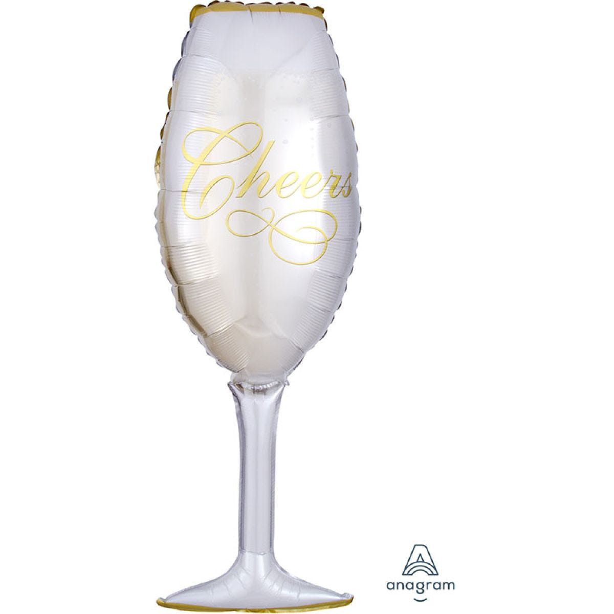 Champagne Glass SuperShape Balloon - 38" Foil