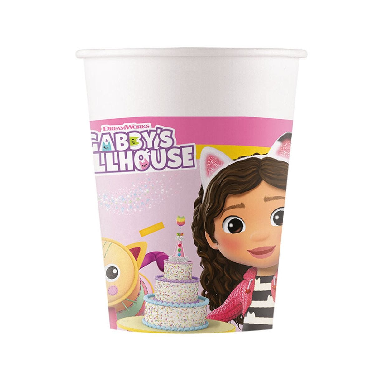 Gabby&apos;s Dollhouse Paper Party Cups - 200ml (8pk)