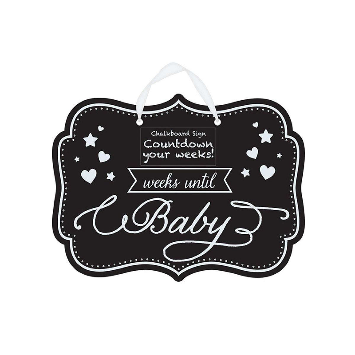 Baby Shower Countdown to Baby Chalkboard Sign