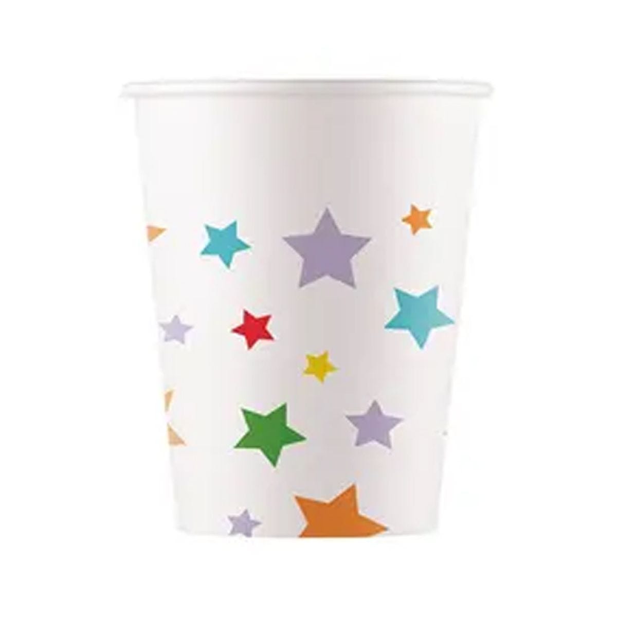 Star Print Party Paper Cups - 200ml (8pk)