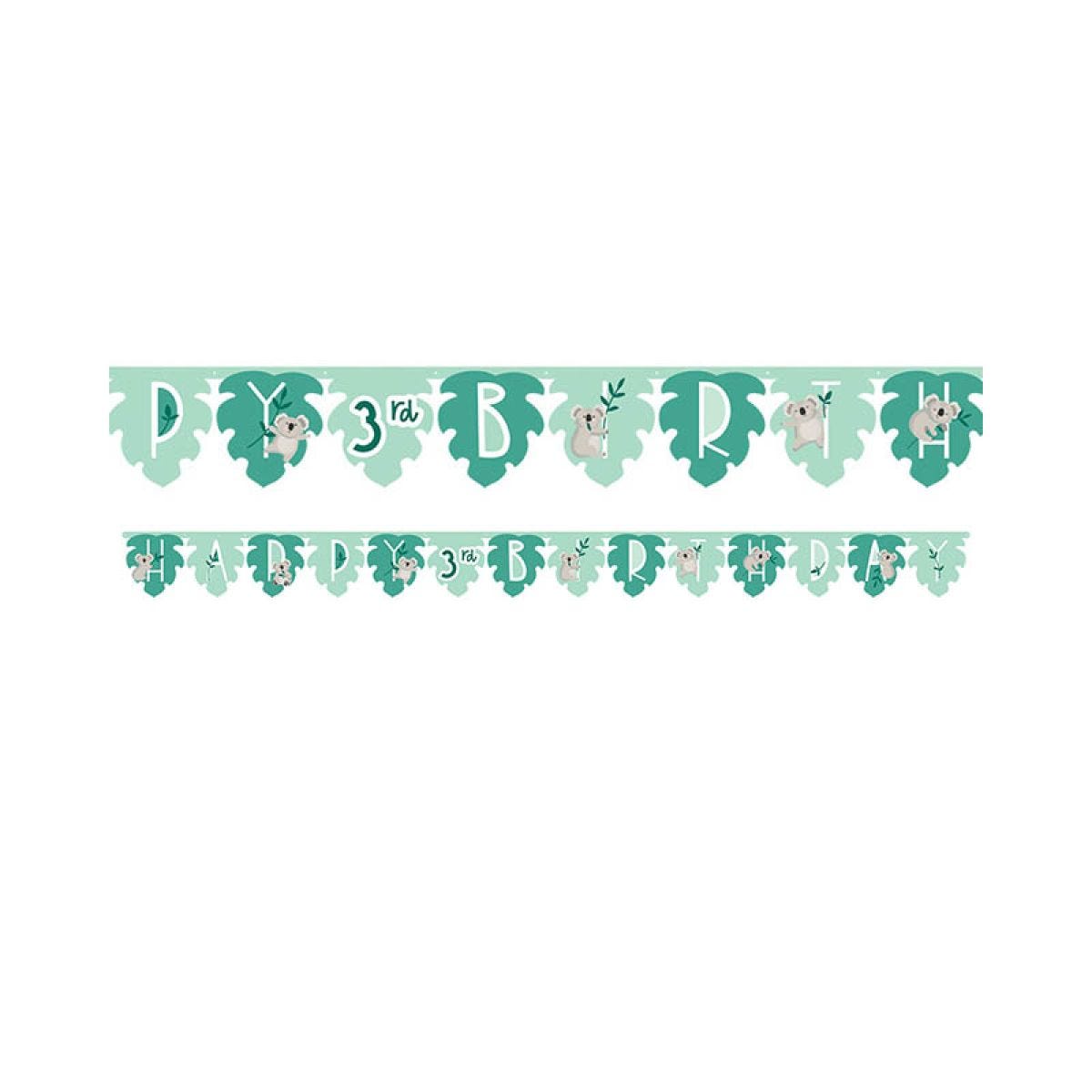 Get Wild Koala Add-an-Age Letter Paper Banner - 3.2m