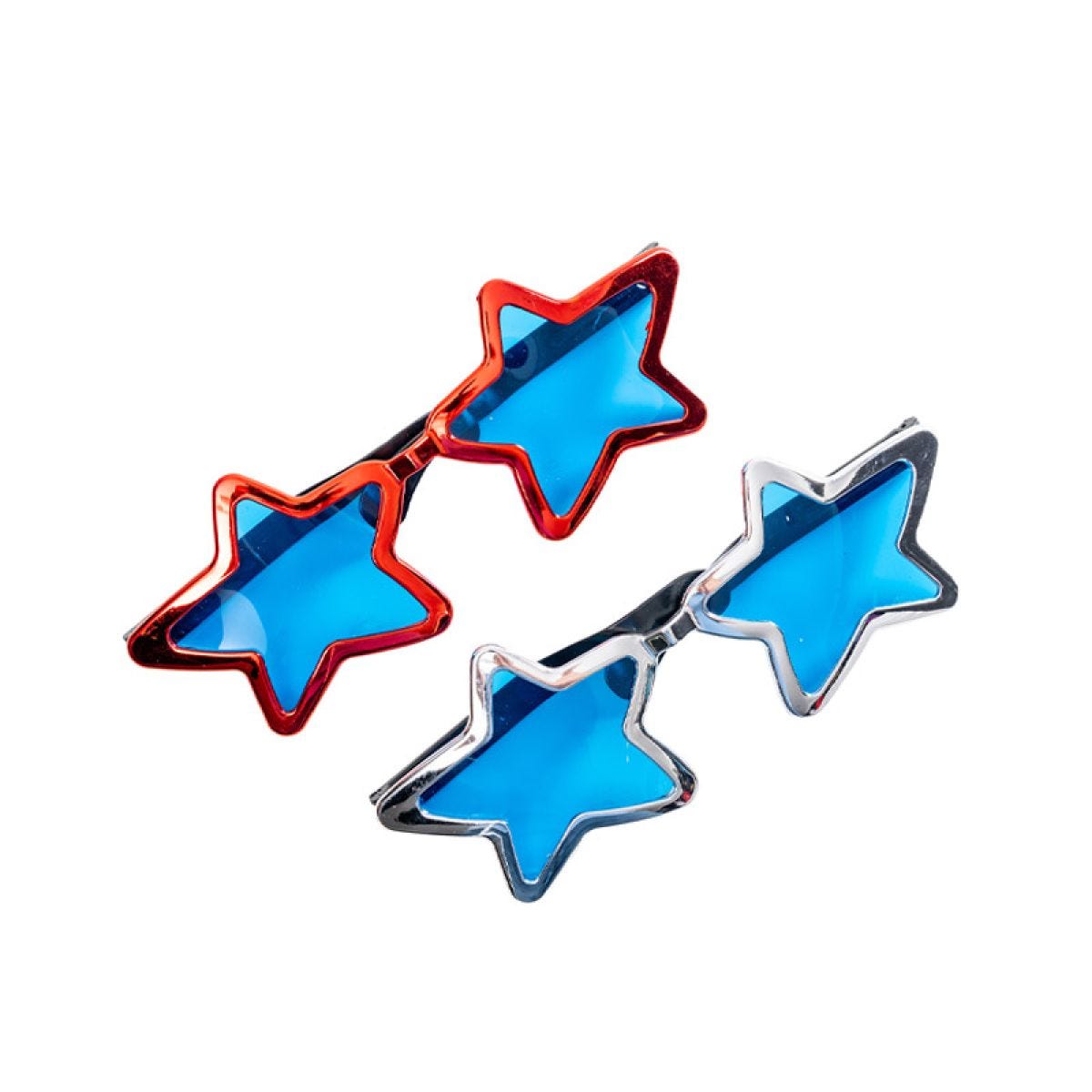 Jumbo Metallic Star Glasses
