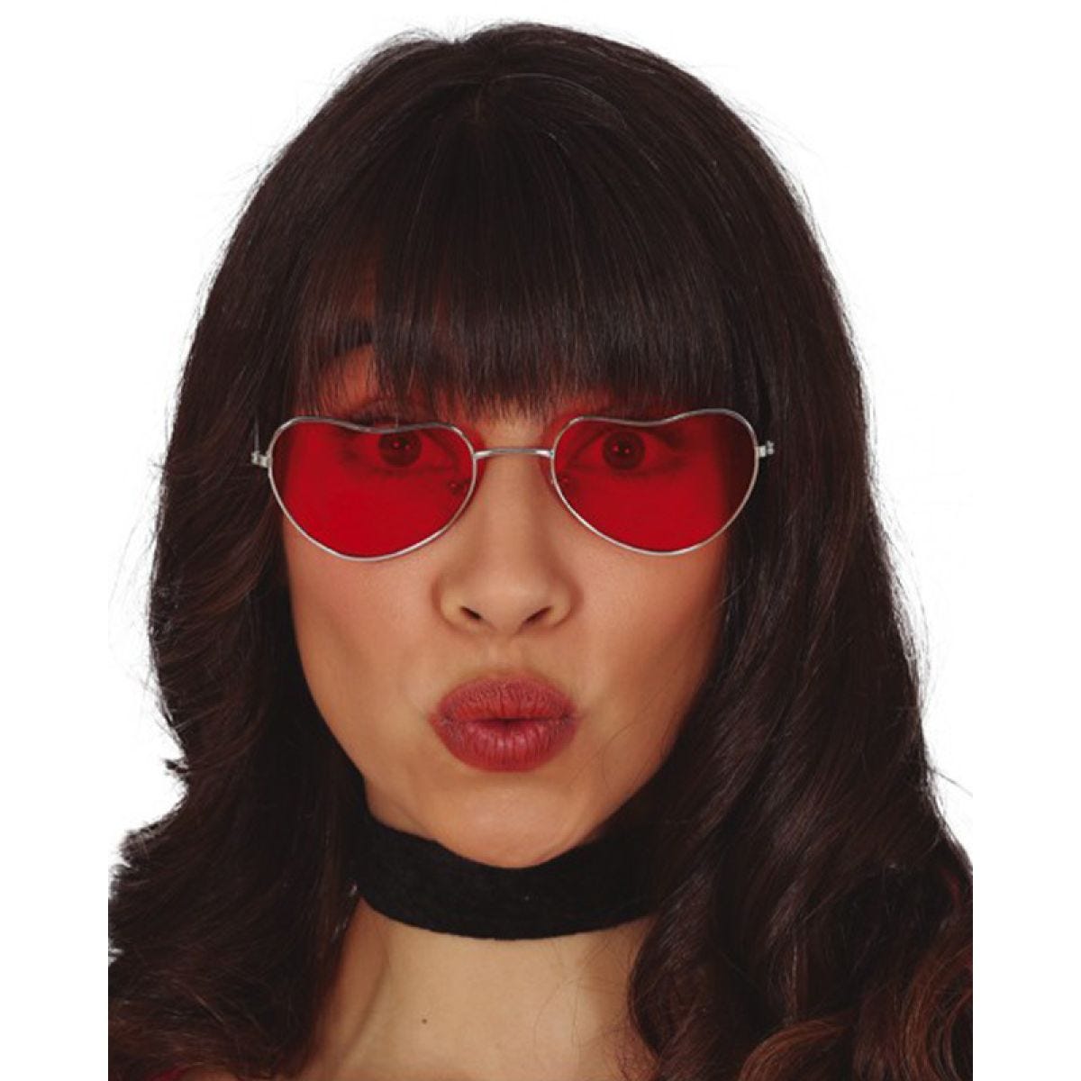 Red Heart Shaped Glasses