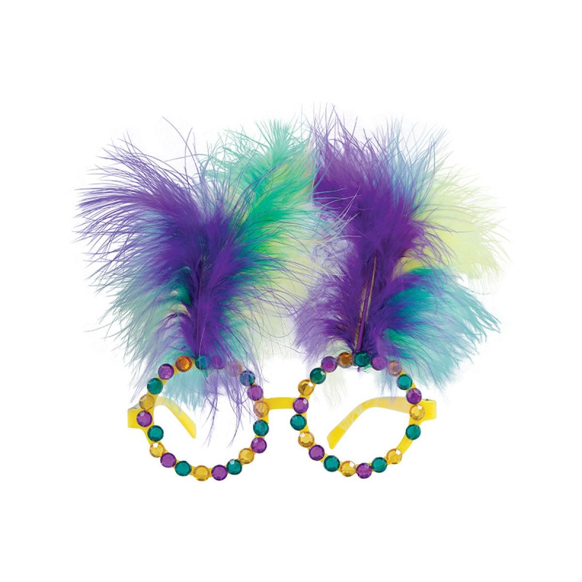 Glasses With Feathers