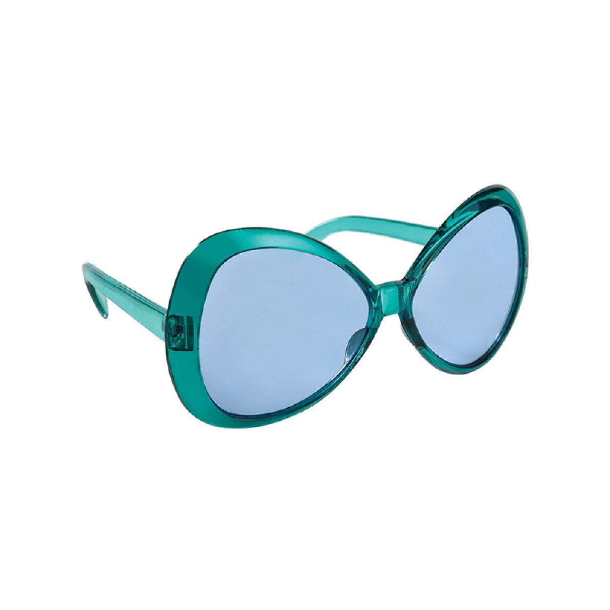 Fierce Teal Plastic Glasses