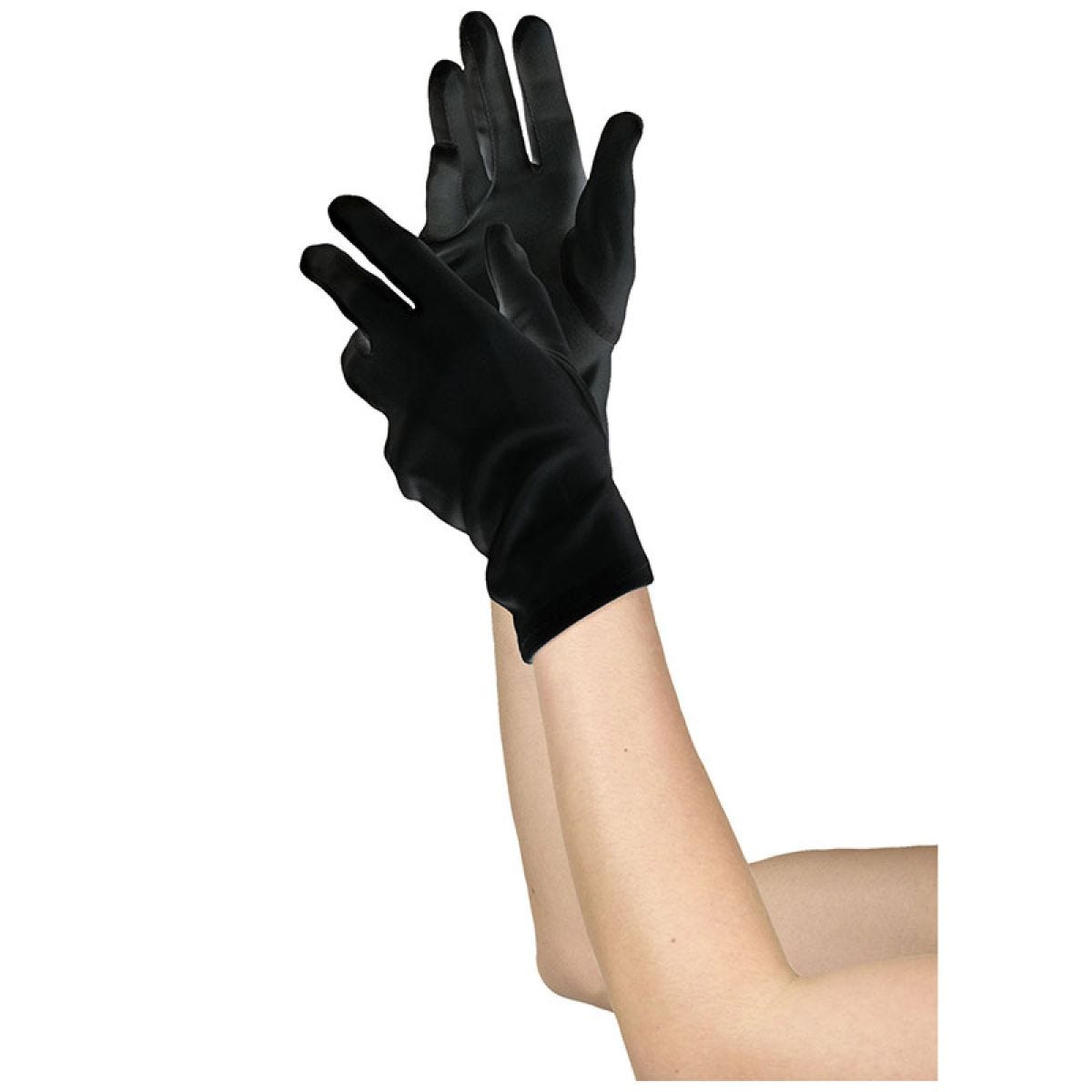 Women&apos;s Short Black Gloves