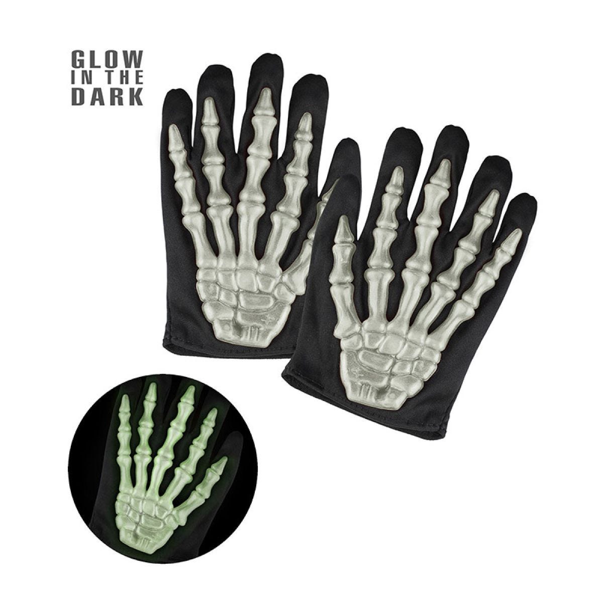 Glow In The Dark Skeleton Gloves