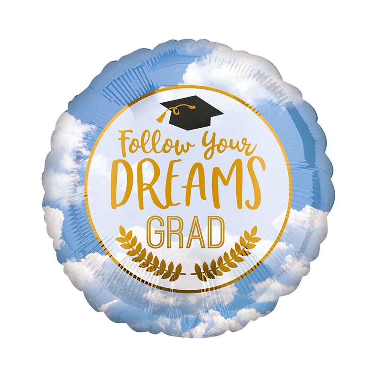 Follow Your Dreams Grad Balloon - 18" Foil