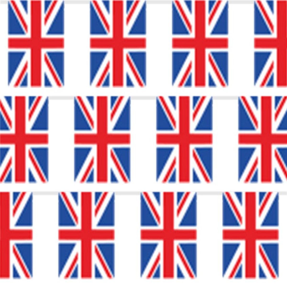 Union Jack Plastic Flag Bunting - 5m