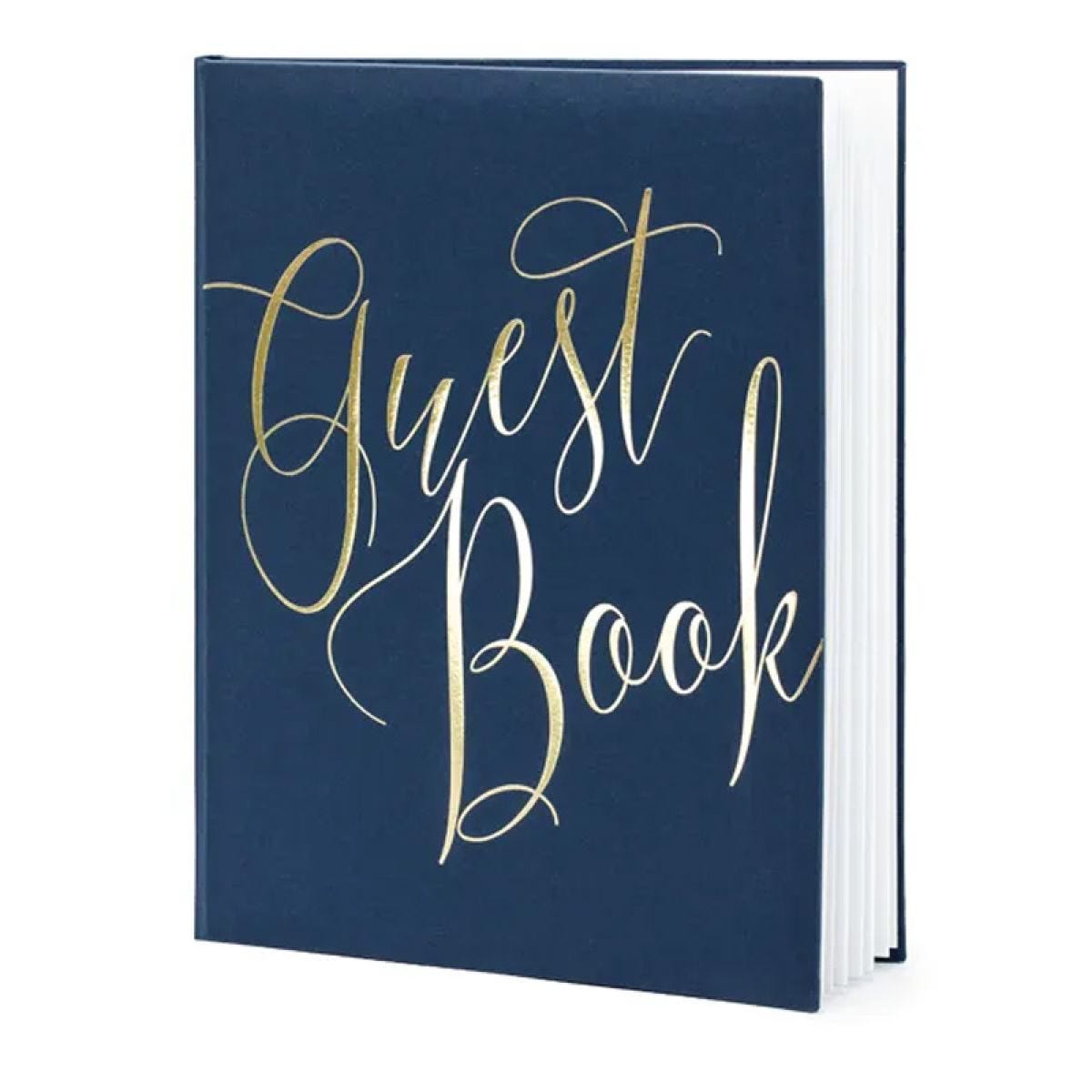 Navy Blue Guest Book - 20cm x 24.5cm