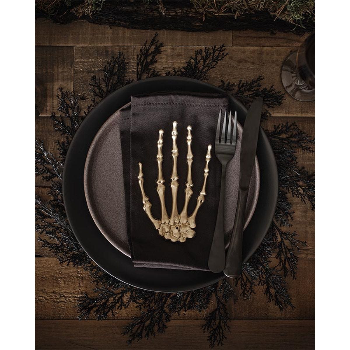 Black Foliage Placemats (4pk)