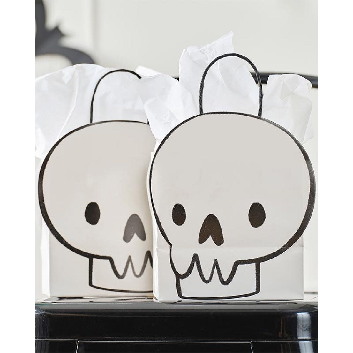 Skull Paper Party Bags (6pk)