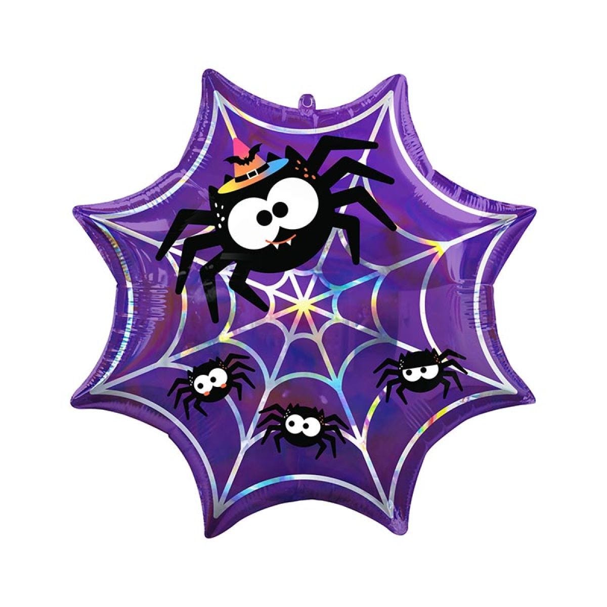 Iridescent Spider Web SuperShape Balloon - 22" Foil