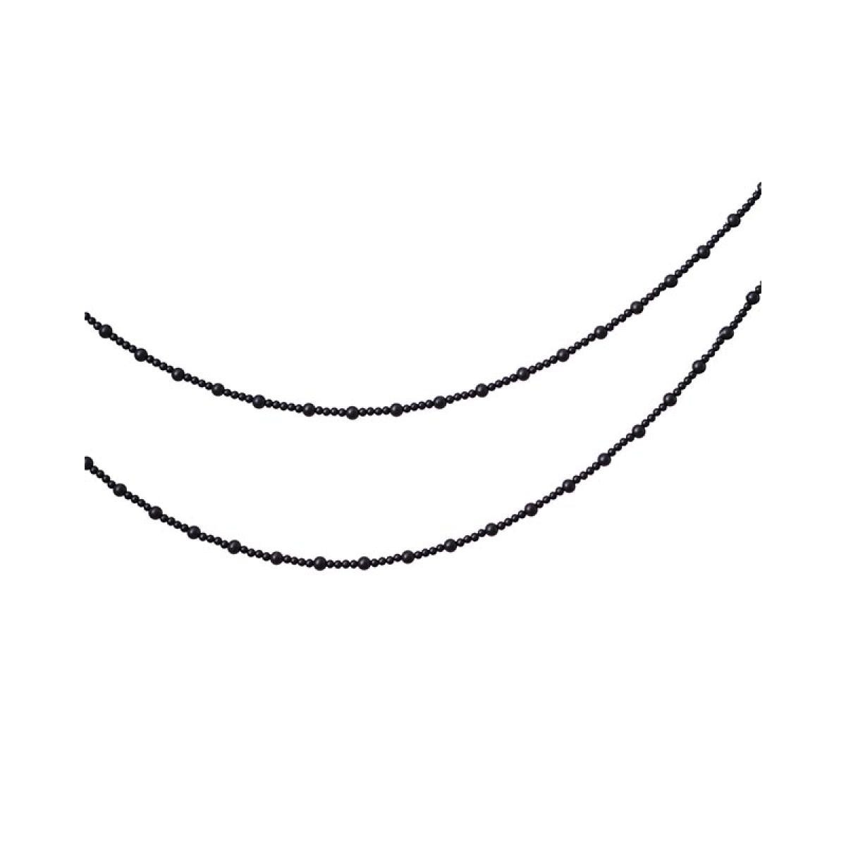 Black Wooden Beads Garland