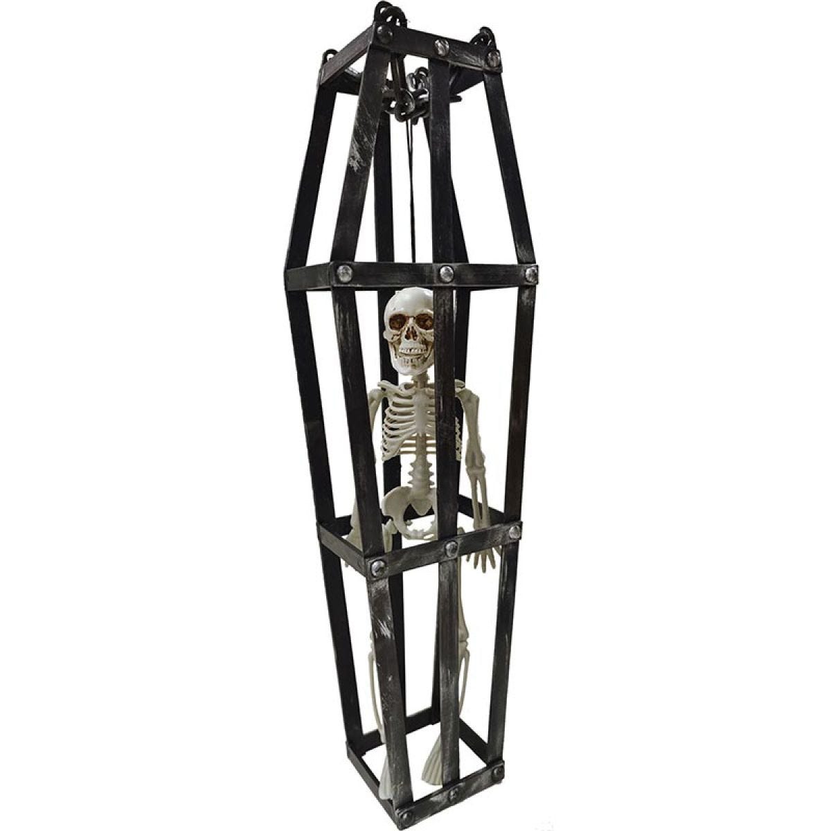 Hanging Caged Skeleton - 40cm