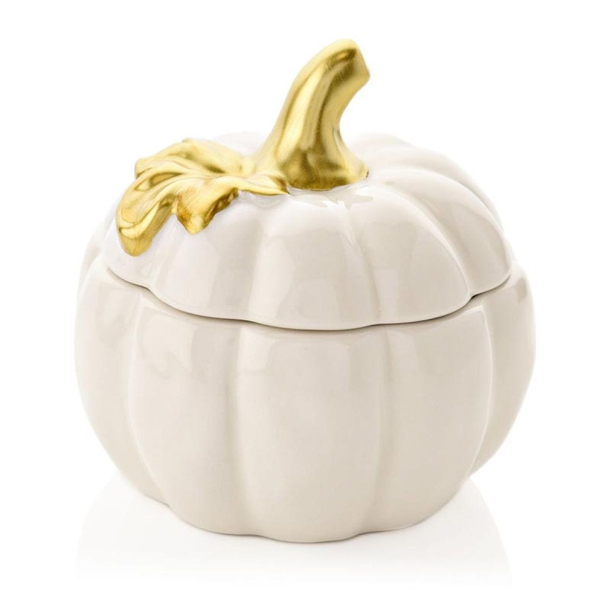 Cream & Gold Pumpkin Keepsake Box - 10cm