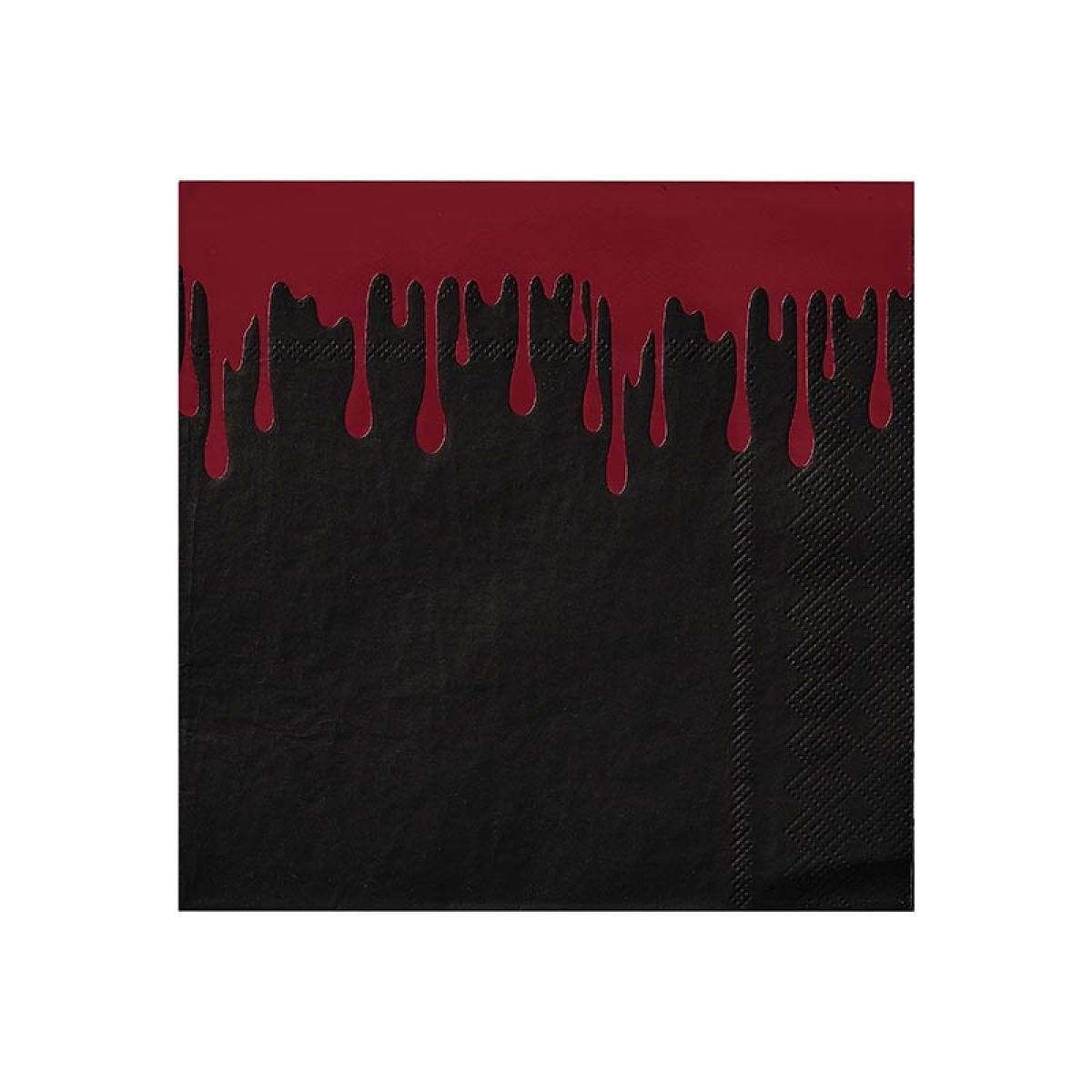 Metallic Ink Blood Splatter Paper Napkins