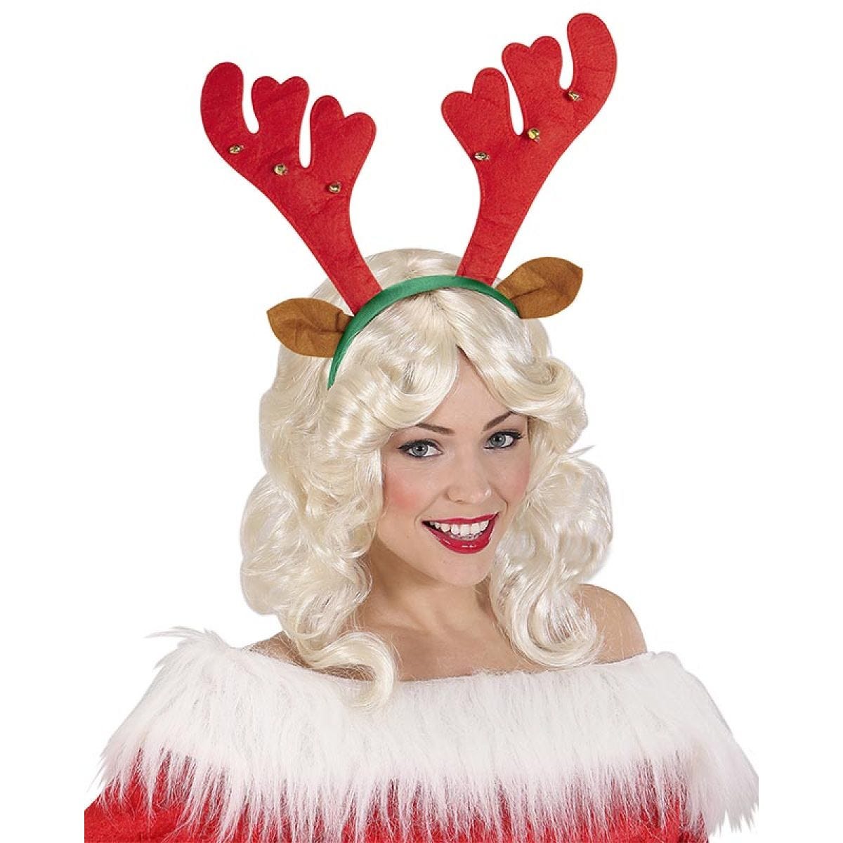 Reindeer Headband with Bells