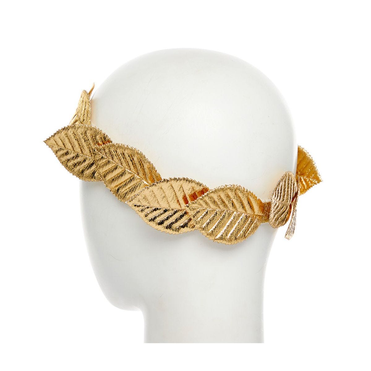 Gold fabric Leaf Headband