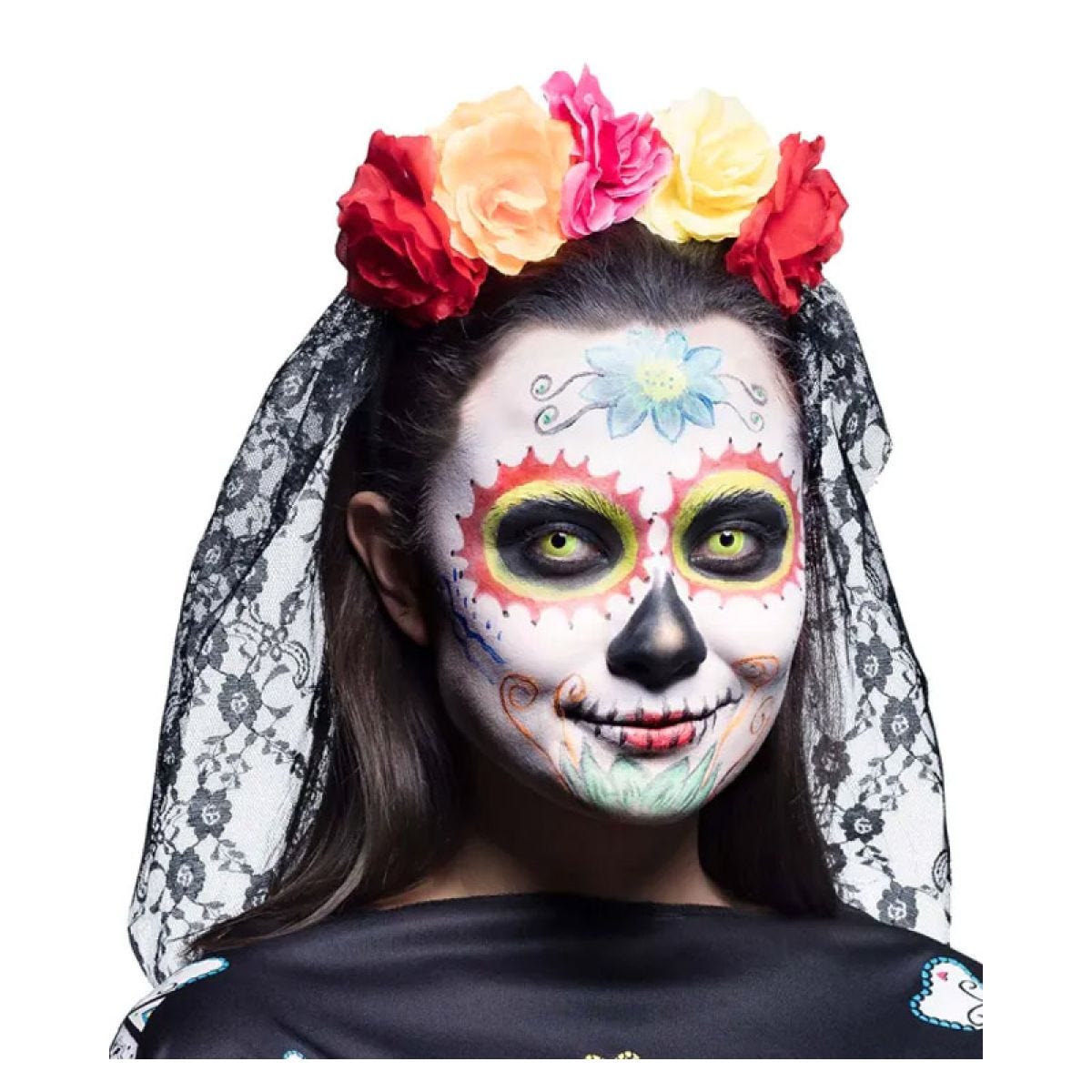 Day of the Dead Veil Headband