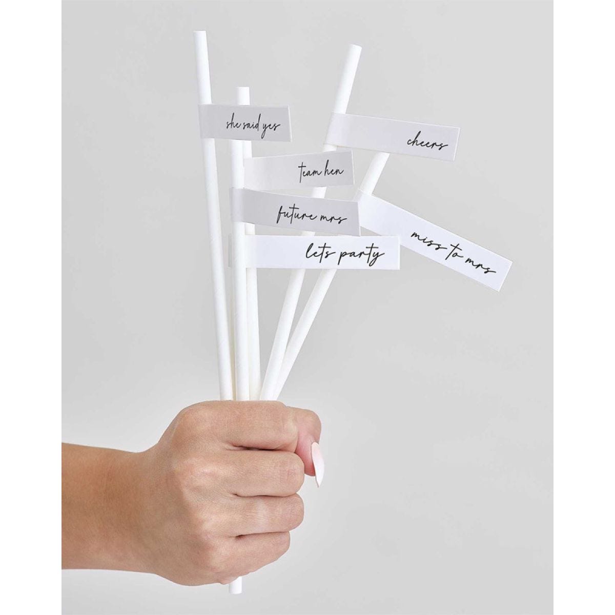 Team Bride Hen Party Paper Straws (16pk)