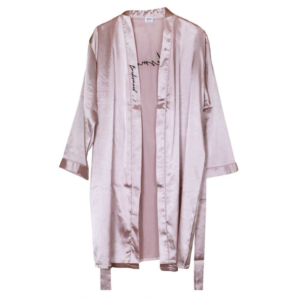 Pink Embroidered &apos;Bridesmaid&apos; Dressing Gown