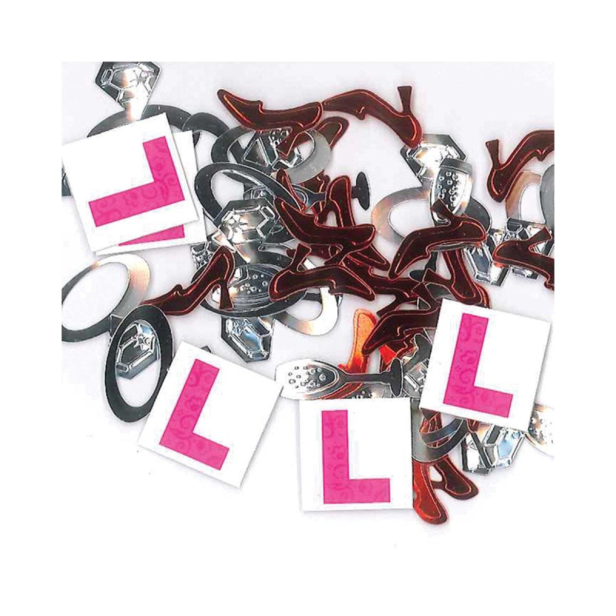 Hen Party L Plate Confetti - 14g