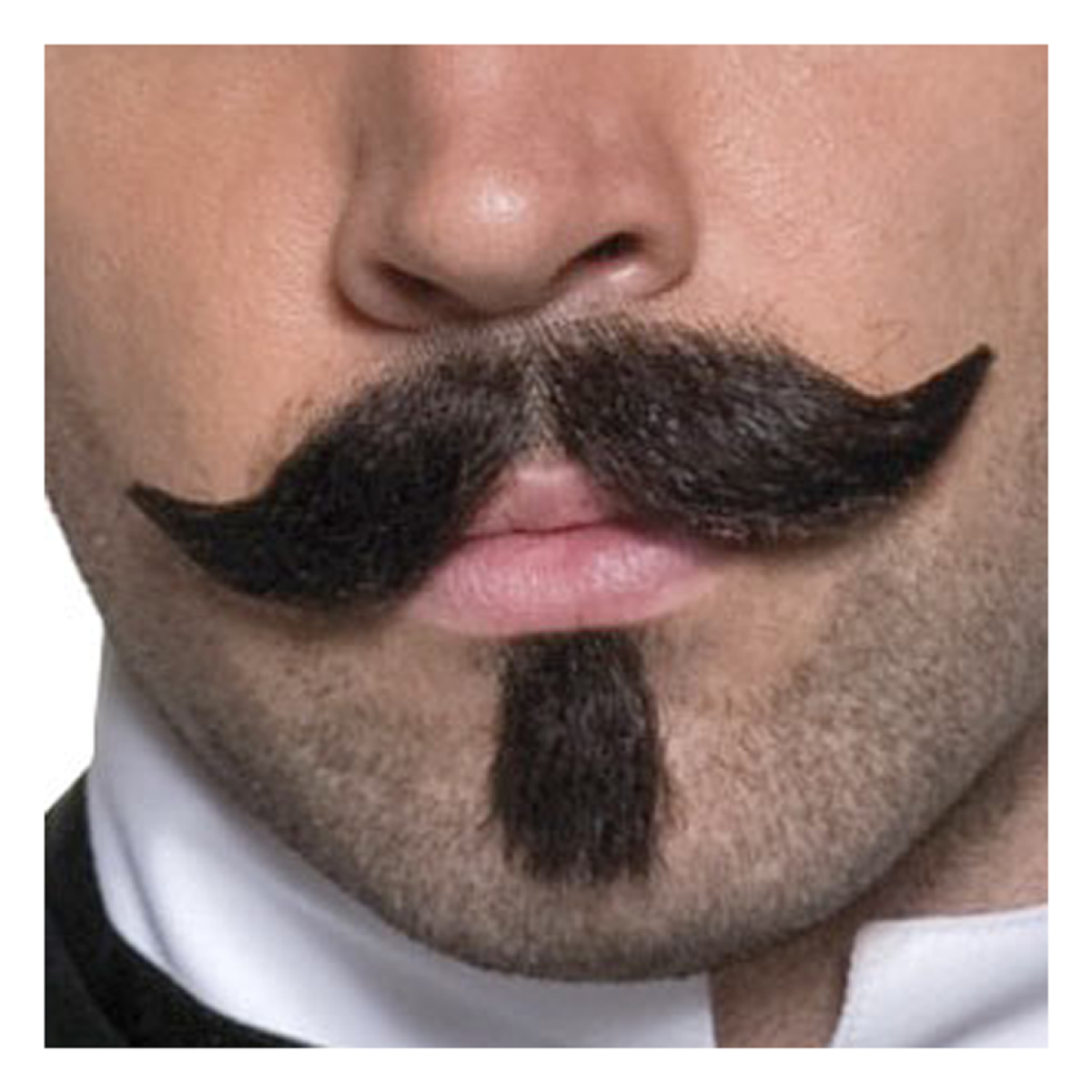 Western Gambler Black Moustache