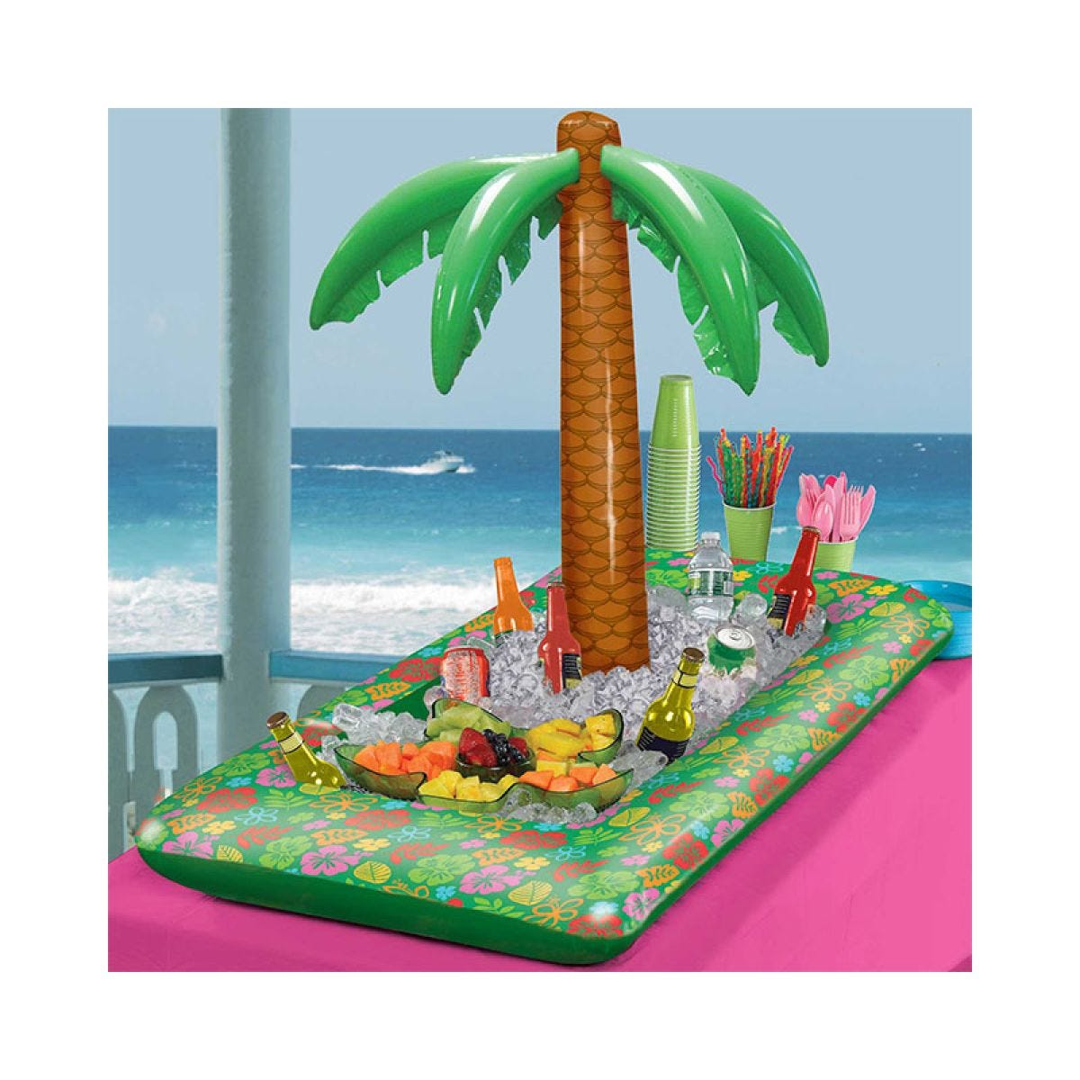 Inflatable Palm Tree Drinks Cooler