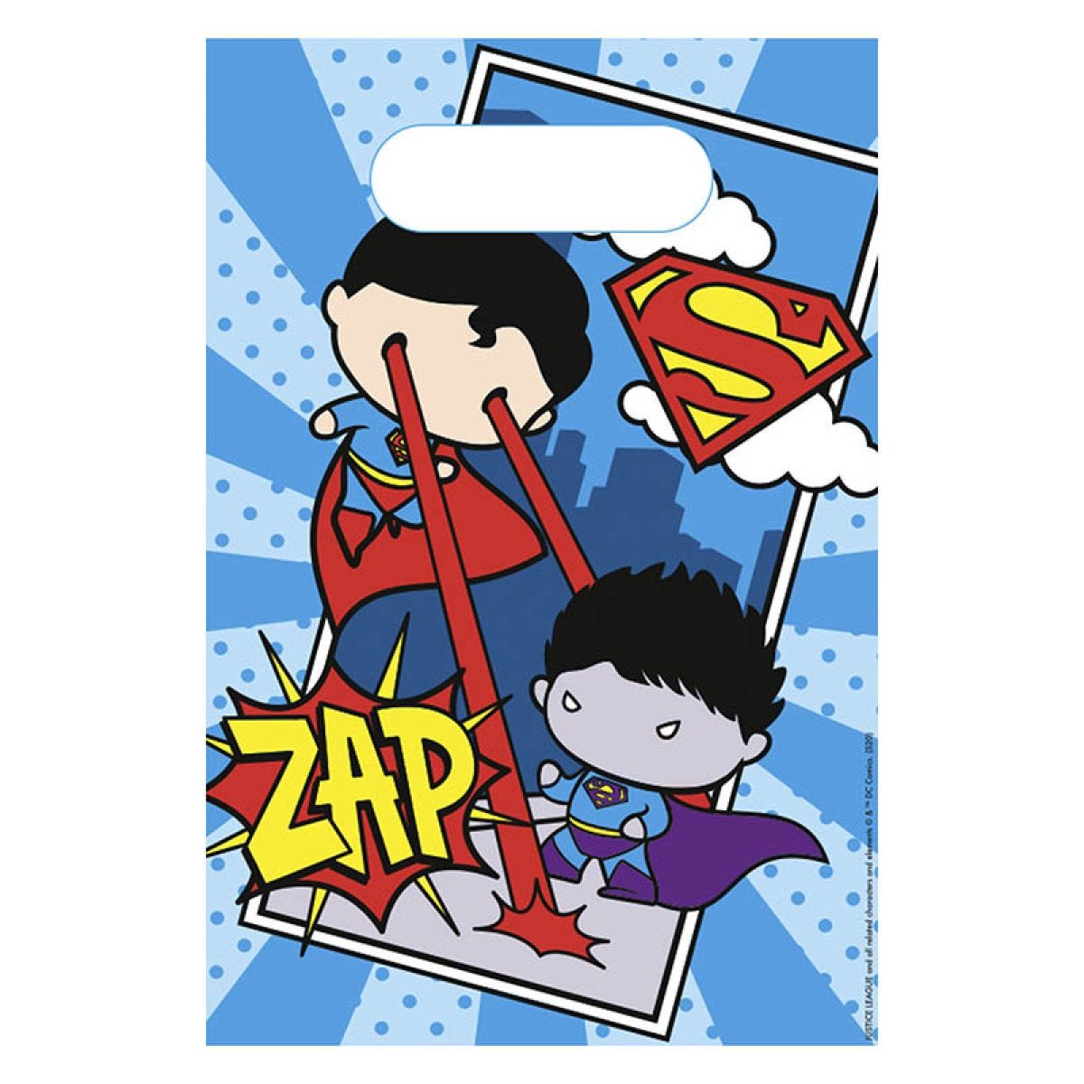 Justice League Paper Party Loot Bags (8pk)