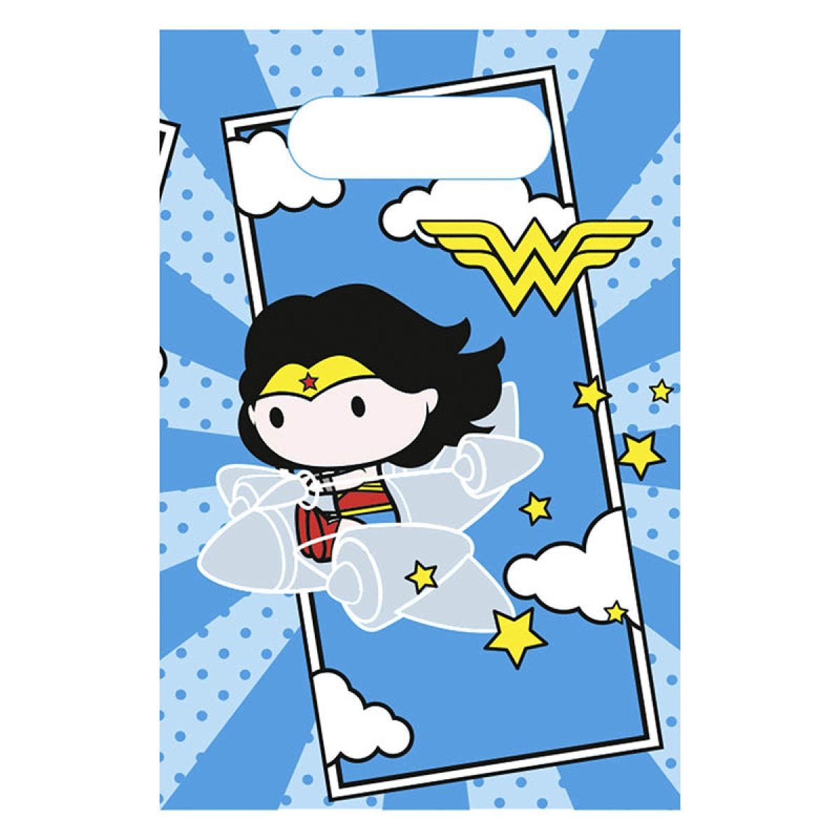Justice League Paper Party Loot Bags (8pk)