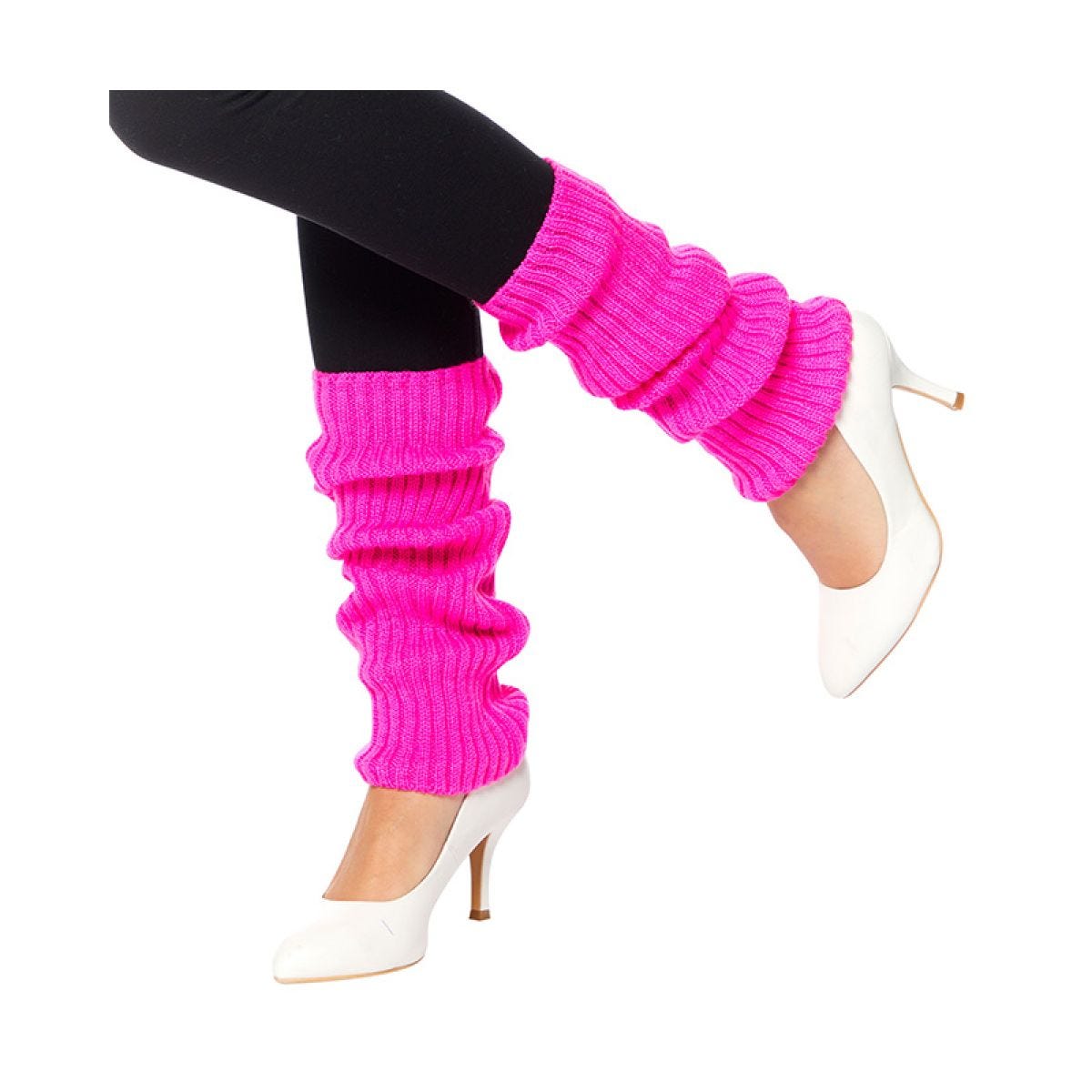 Neon Pink Leg Warmers - Adult