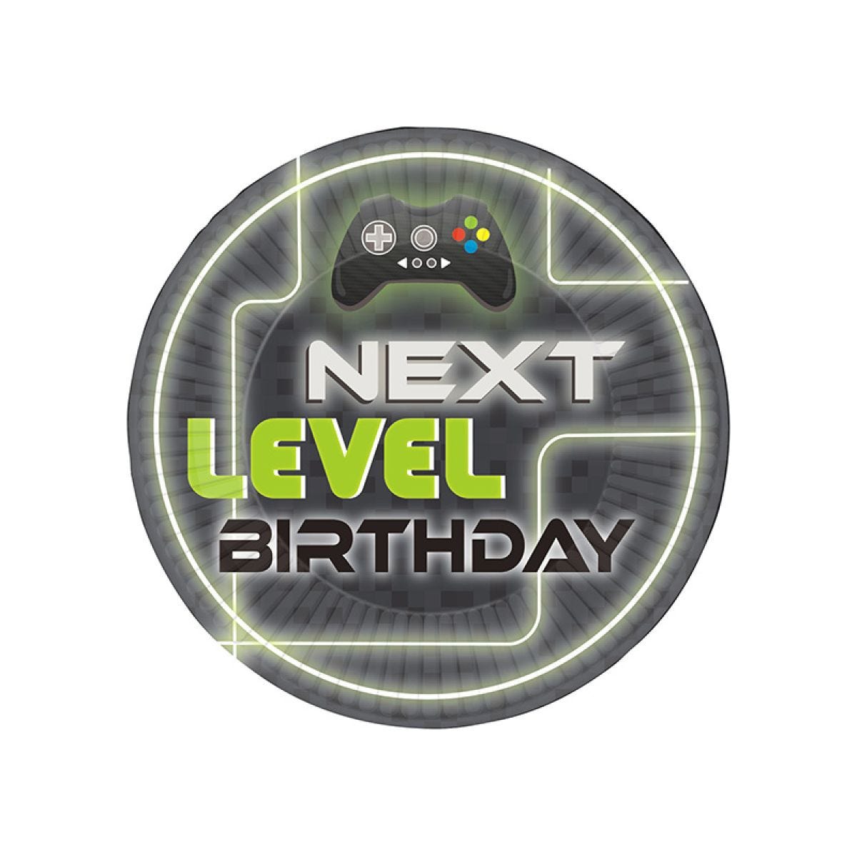 Level Up Paper Plates - 23cm (8pk)