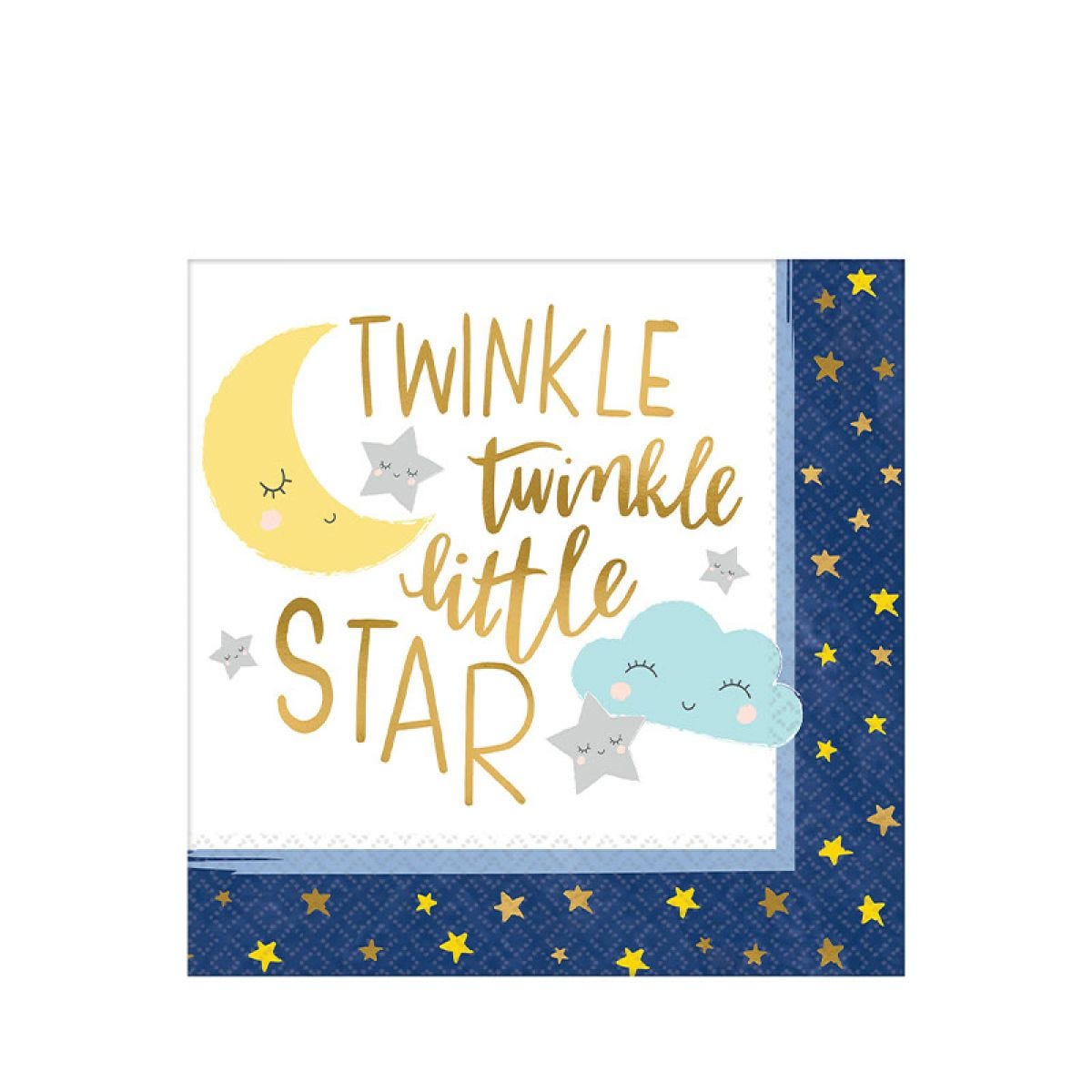 Twinkle Little Star Paper Napkins - 33cm (16pk)