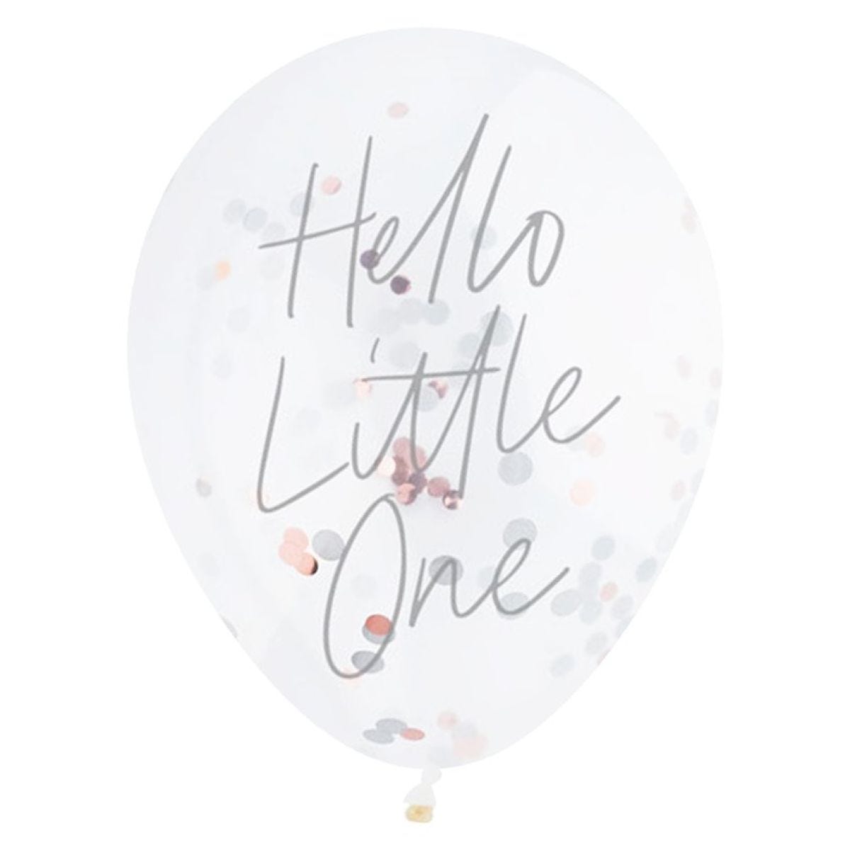 Hello Little One Confetti Latex Balloons - 12" (5pk)