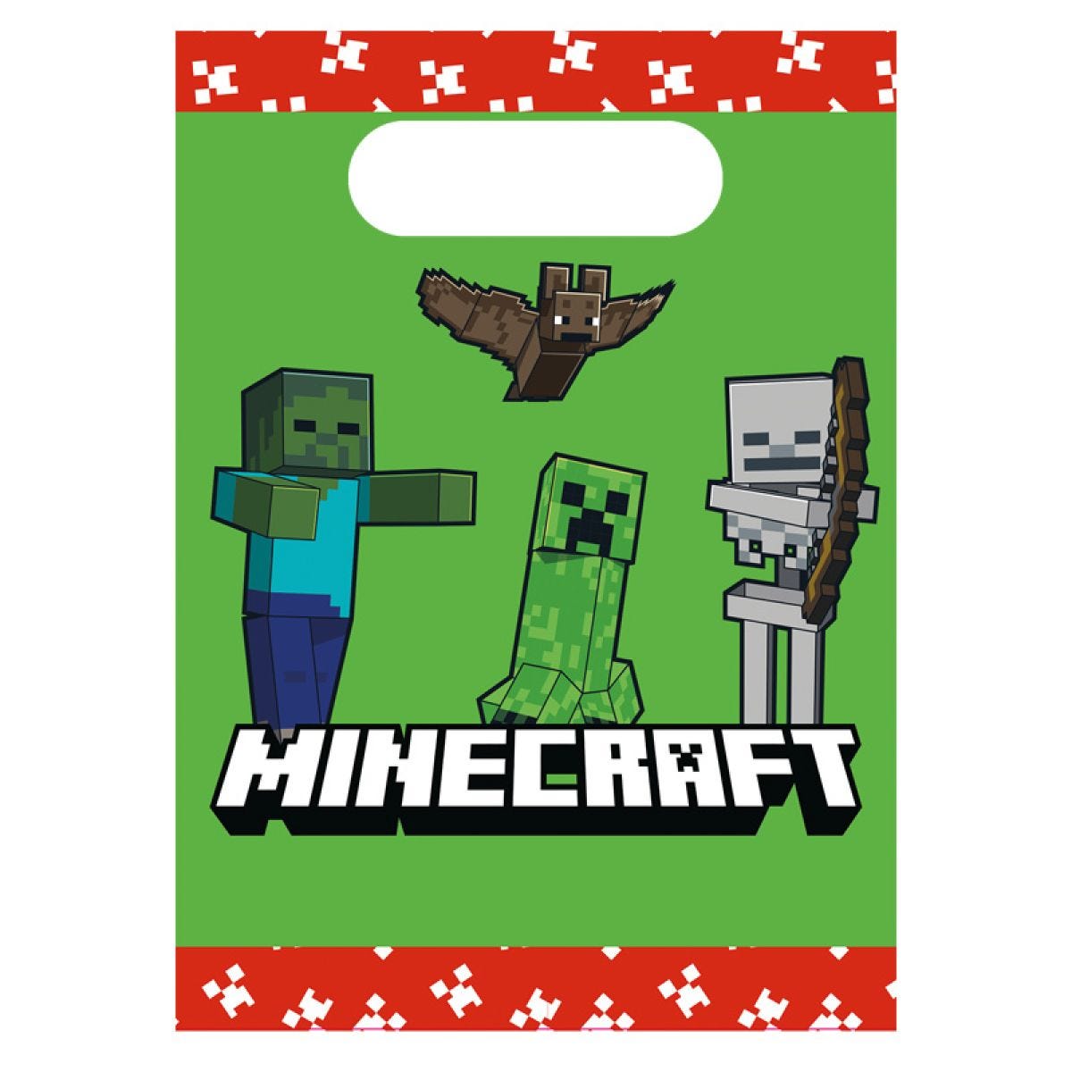 Minecraft Party Paper Party Bags (4pk)