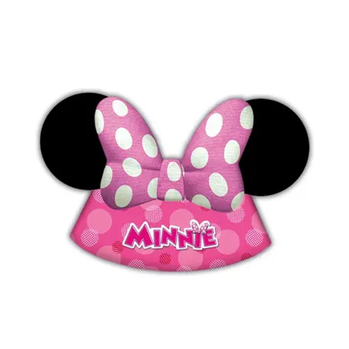 Disney Minnie Mouse Die-Cut Minnie Head Hats (6pk)