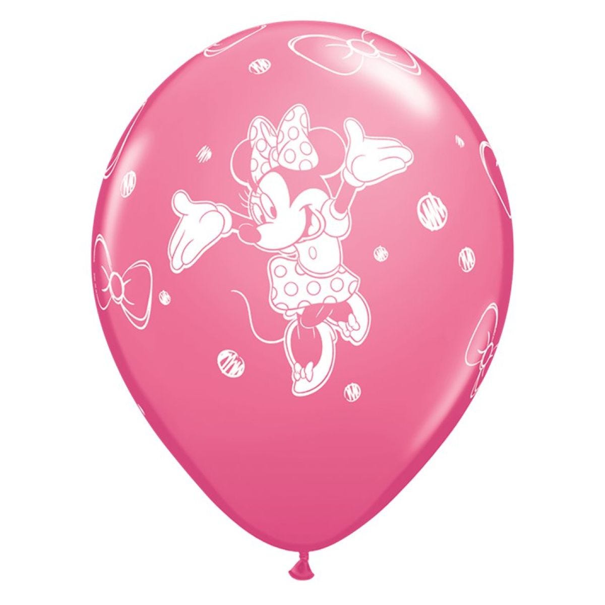 Minnie Mouse Pink Latex Balloons - 11" (6pk)