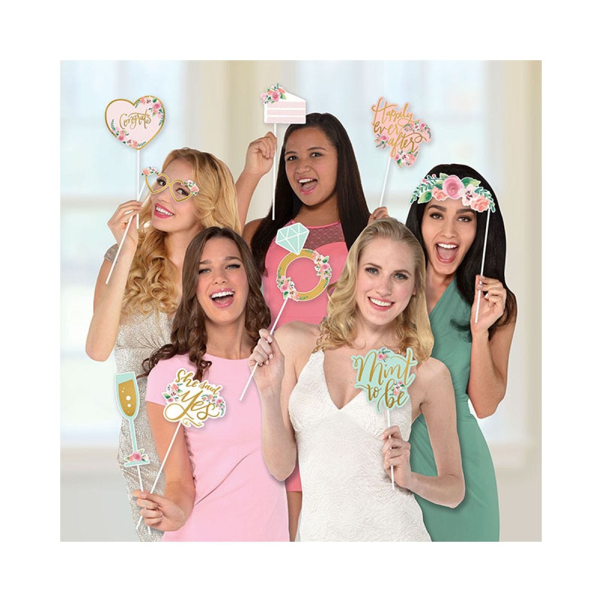 Mint To Be Photo Booth Props (13pk)