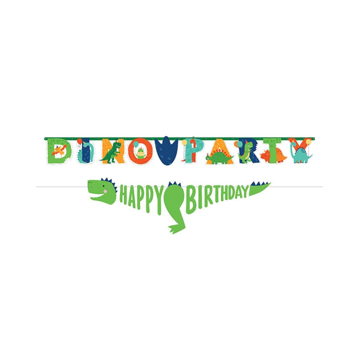 Dino-Mite Personalised Paper Letter Banner - 230cm