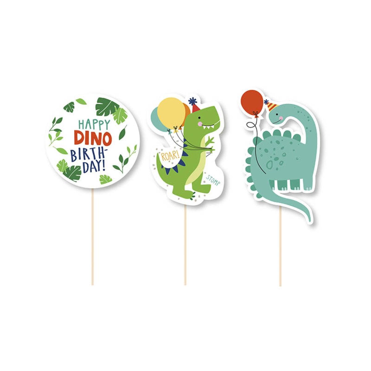Dinomite Party Cake Candles (3pk)