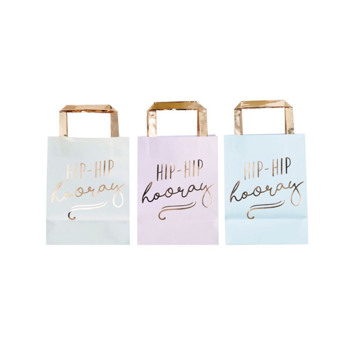 Pick & Mix Pastel &apos;Hip Hip Hooray&apos; Pastel Party Bags - 26cm