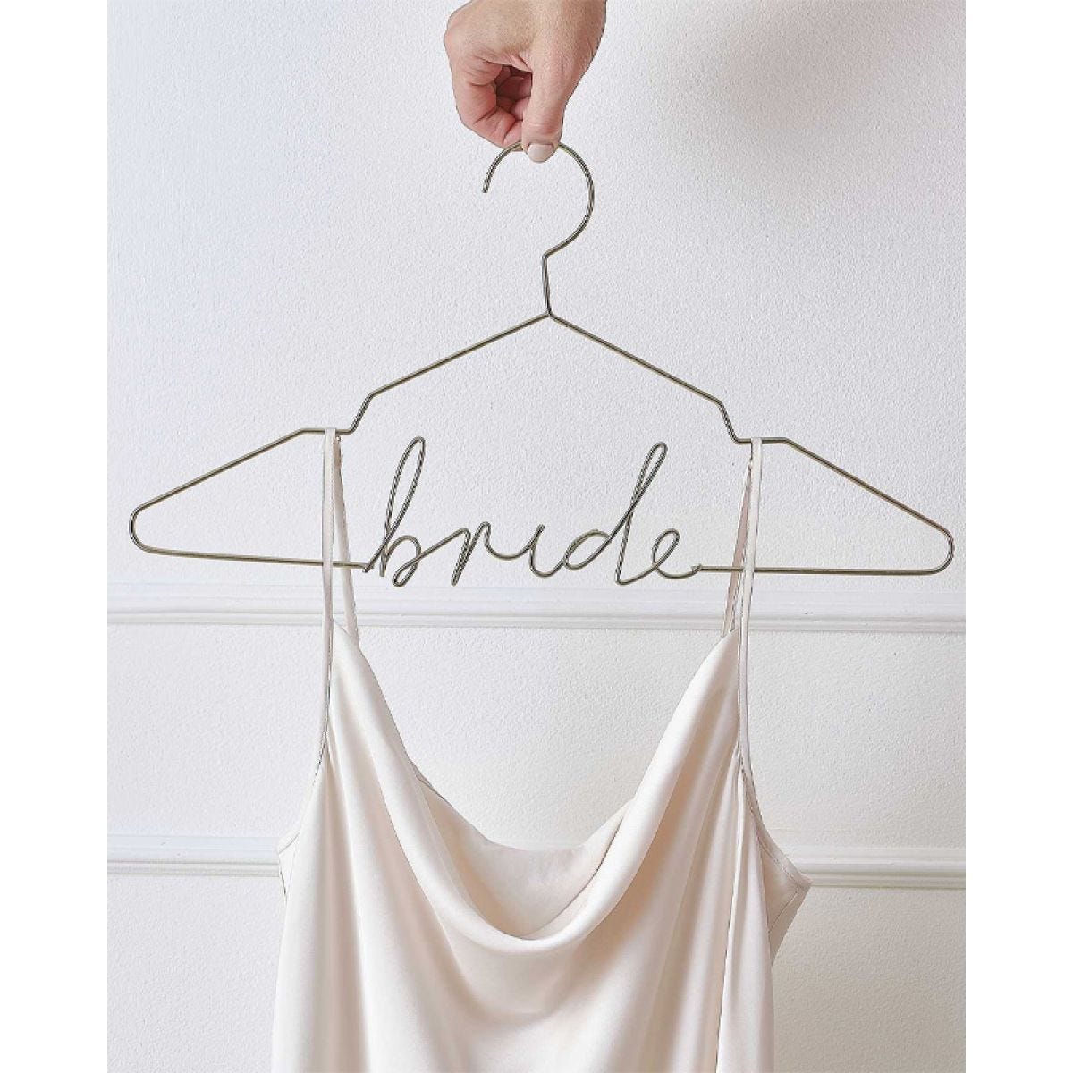 Gold Metal Bride Hanger - 44.5cm x 24cm