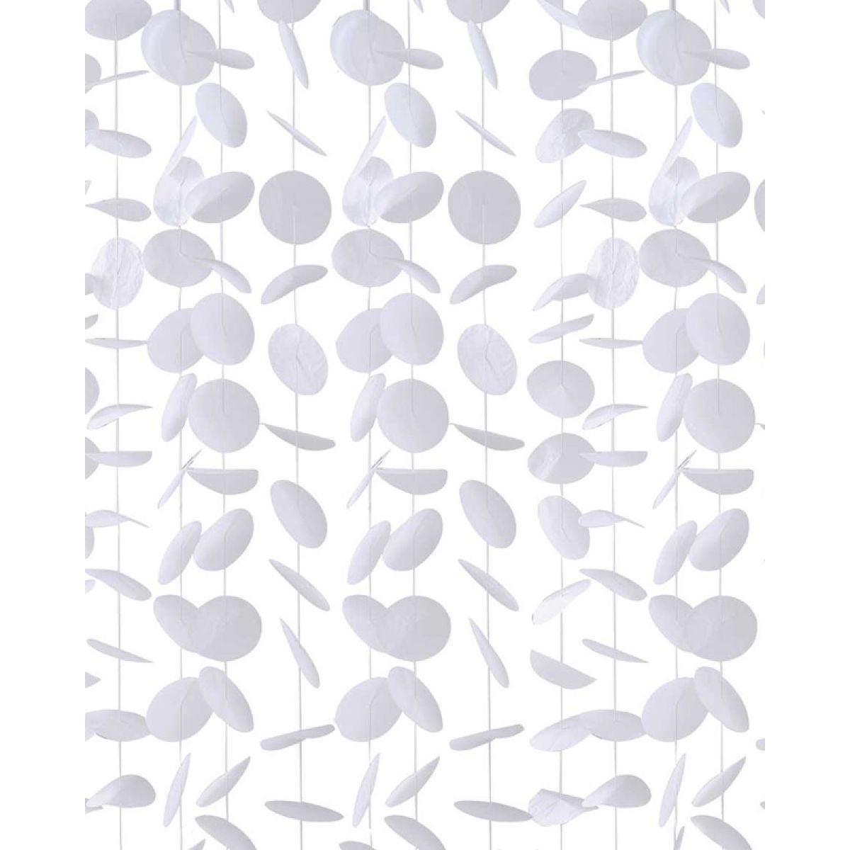 White Paper Circles Wedding Backdrop - 2m (16pk)