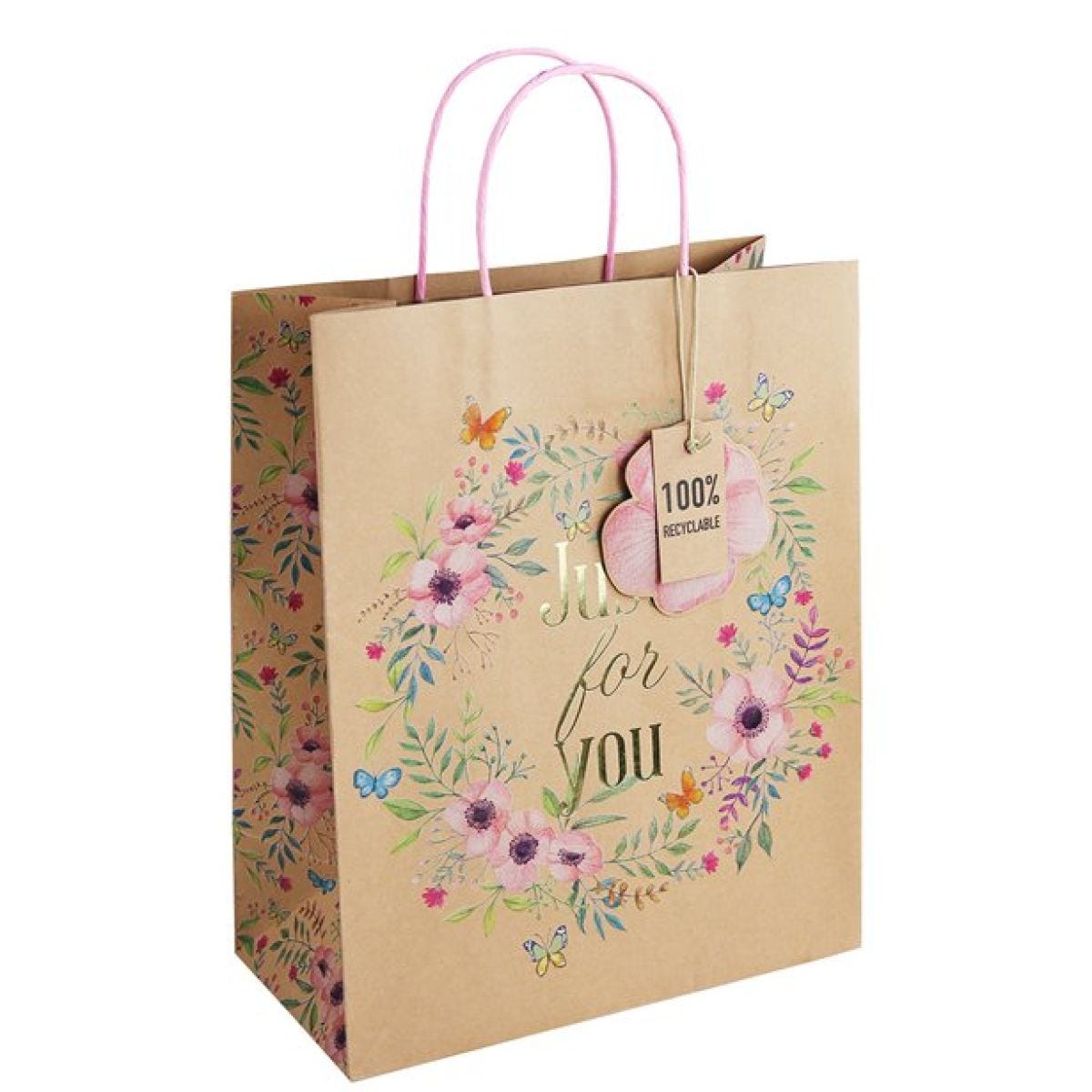 Mother&apos;s Day Floral Just for You Large Gift Bag