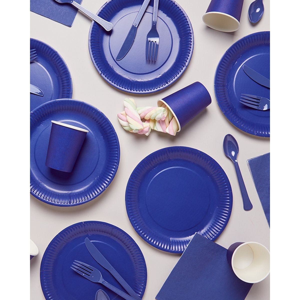 Dark Blue Party Tableware