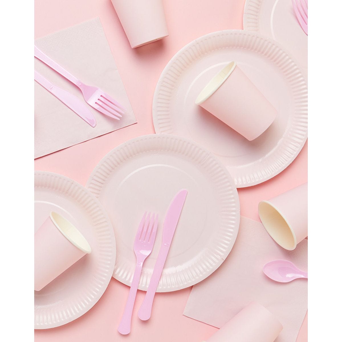 Baby Pink Party Tableware