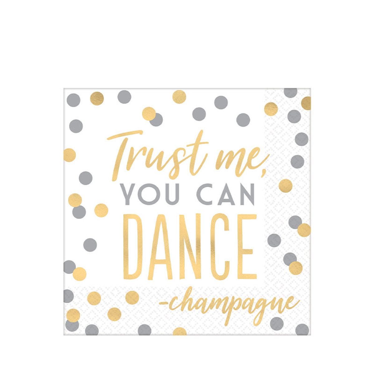 Trust Me You Can Dance Paper Napkins - 33cm (16pk)